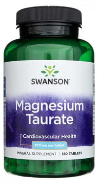 Thumbnail for A bottle of Swanson Magnesium Taurate 100 mg 120 tab.