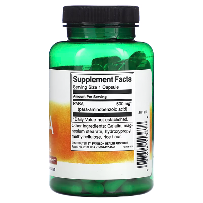 PABA 500 mg 120 Kapseln