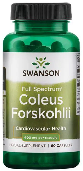 Swanson Coleus Forskohlii - 400 mg 60 capsules.
