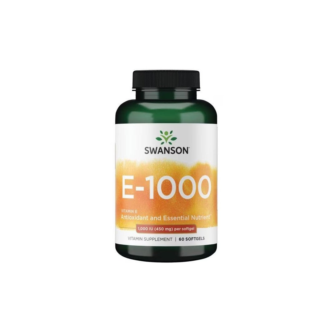 Vitamin E-1000 IU 60 Softgels - front