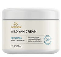 Thumbnail for Swanson Wild Yam Cream - 59 ml cream is a paraben-free skincare product specially formulated for mature skin.