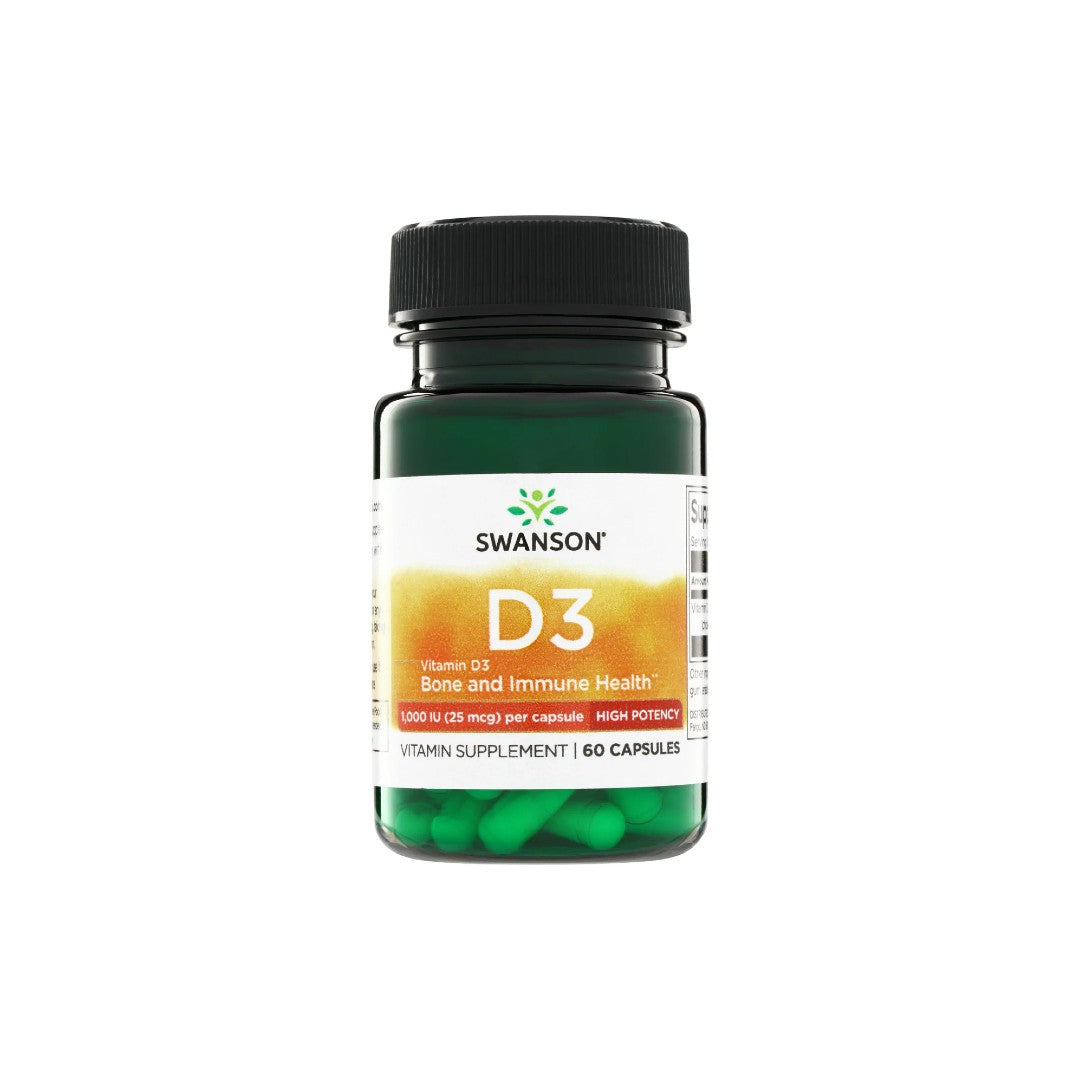 Vitamin D3 1000 IU (25 mcg) 60 Capsules