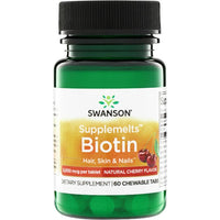 Thumbnail for Biotin 5000 mcg 60 Chewable Tablets Cherry Flavor