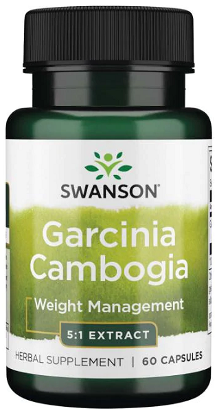 Swanson Garcinia Cambogia 5:1 Extract - 60 capsules weight management capsules.