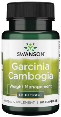 Thumbnail for Swanson Garcinia Cambogia 5:1 Extract - 60 capsules weight management capsules.