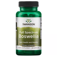 Thumbnail for A green bottle of Swanson Boswellia 800 mg artfully labeled for joint health contains 60 capsules, rooted in Ayurvedic tradition.