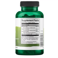 Thumbnail for Swanson's Berberine Complex features Berberine HCl, Ceylon Cinnamon, and Fenugreek Seed in a green bottle with Supplement Facts. It provides cardiovascular health support in 1 veggie capsule format.