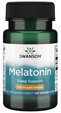 Thumbnail for Swanson Melatonin - 0,5 mg 60 vege capsules sleep support capsules.