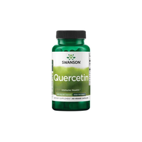 Thumbnail for Swanson's Quercetin 475 mg dietary supplement supports immunity with high-potency antioxidant effects in each of its 60 veggie capsules.