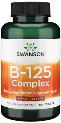 Thumbnail for Vitamin B-125 Complex - 100 tabs - front 2