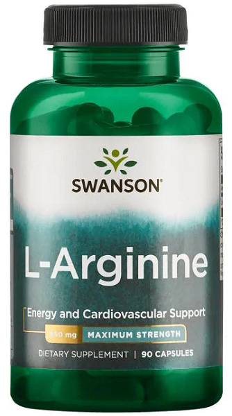 L-Arginine - 850 mg 90 capsules - front 2