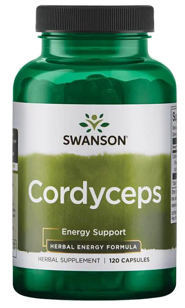 Swanson Cordyceps - 600 mg 120 capsules energy supplement capsules.