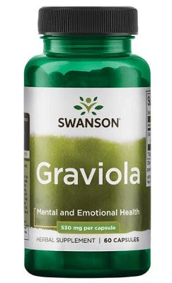 Swanson Graviola - 530 mg 60 capsules.