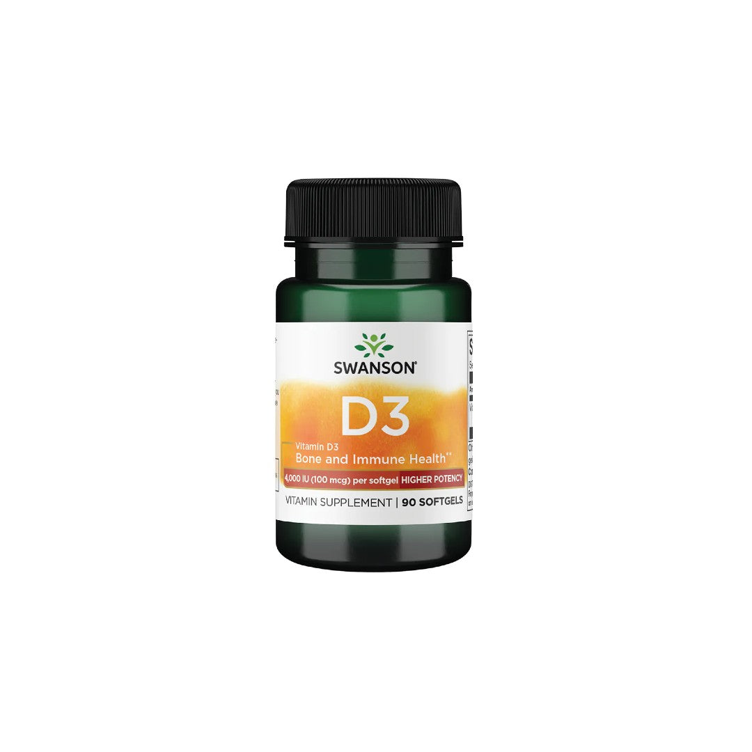 Vitamin D3 4000 IU (100 mcg) 90 Softgels