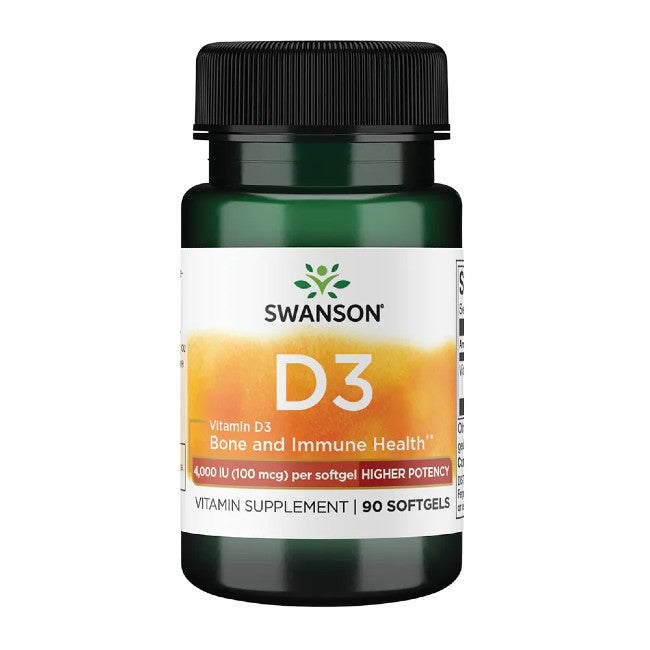 Vitamin D3 4000 IU (100 mcg) 90 Softgels
