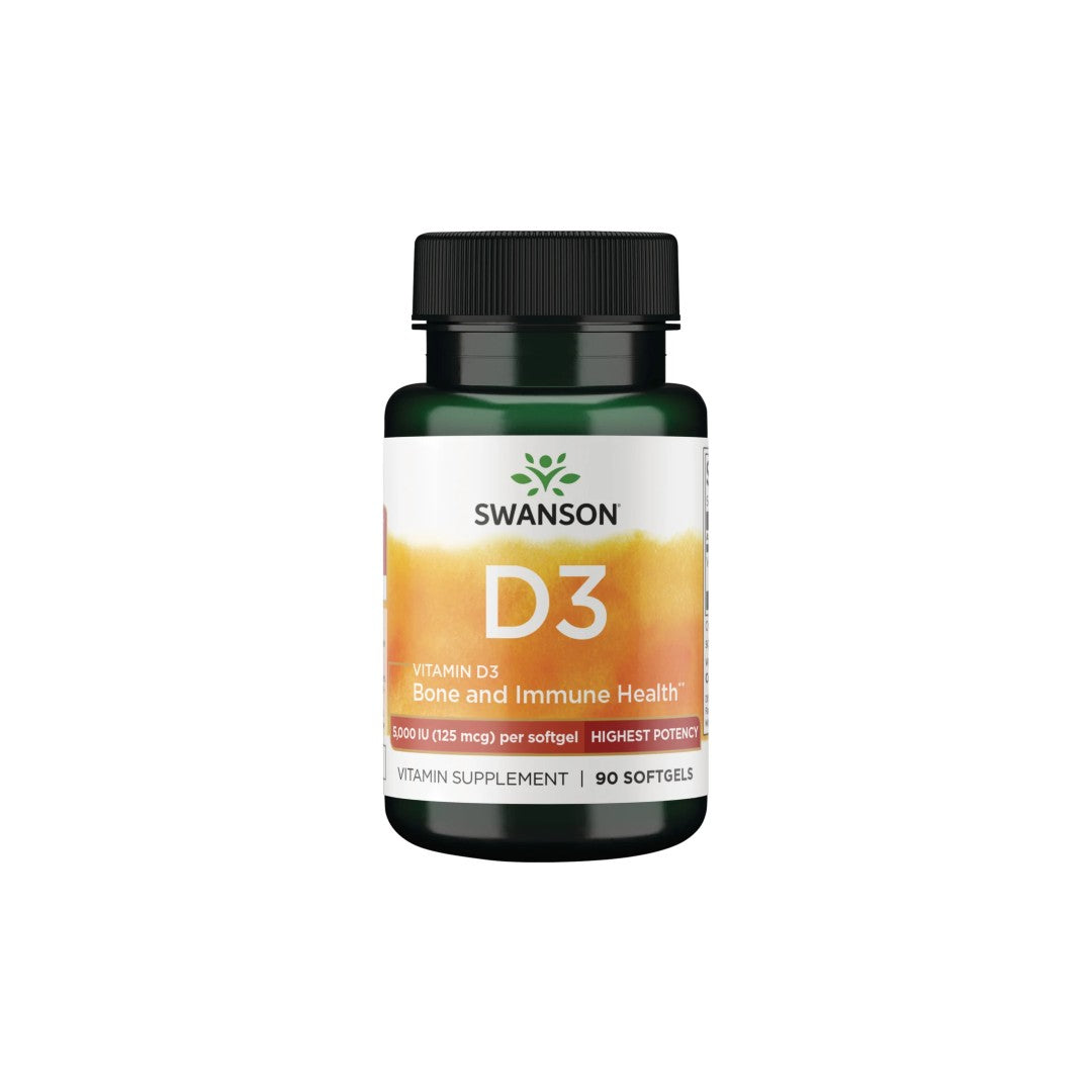 Vitamin D3 5000 IU (125 mcg) 90 Softgels