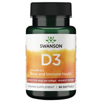 Thumbnail for Vitamin D3 5000 IU (125 mcg) 90 Softgels