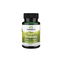 Thumbnail for Swanson Bee Propolis 550 mg, 60 capsules, is a dietary supplement for immune system support.