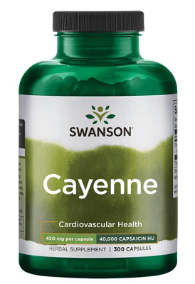 Swanson Cayenne - 450 mg 300 capsules.