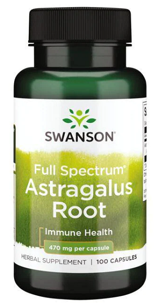 Swanson Astragalus Root - 470 mg 100 capsules.