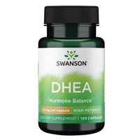 Thumbnail for Swanson DHEA 25 mg, featuring high-potency capsules for hormone balance and adrenal support, comes with 120 capsules.