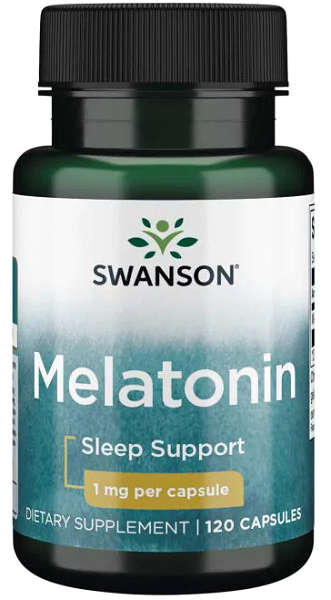 Swanson Melatonin - 1 mg 120 capsules sleep support.