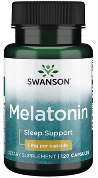 Thumbnail for Swanson Melatonin - 1 mg 120 capsules sleep support.
