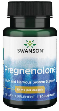 Thumbnail for A potent prohormone supplement for brain health - Swanson Pregnenolone - 10 mg 90 capsules.