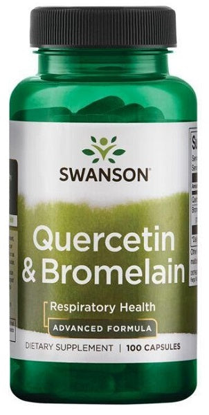 Swanson Quercetin with Bromelain 100 caps capsules support seasonal immune function.