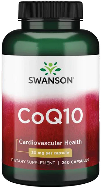 Swanson Coenzyme Q1O - 30 mg 240 capsules.