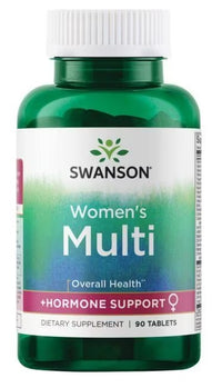 Thumbnail for Swanson Women's Multi + Hormone Support 90 tablets are specifically formulated to support women's health and promote hormonal equilibrium.