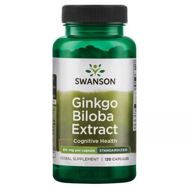 Extrait de Ginkgo Biloba 60 mg 120 Capsules