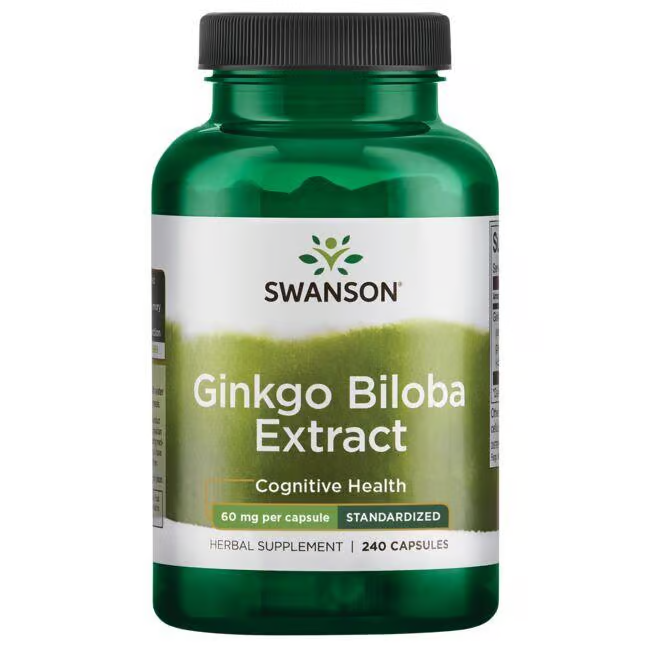 Extrato de Ginkgo Biloba 24% 60 mg 240 cápsulas