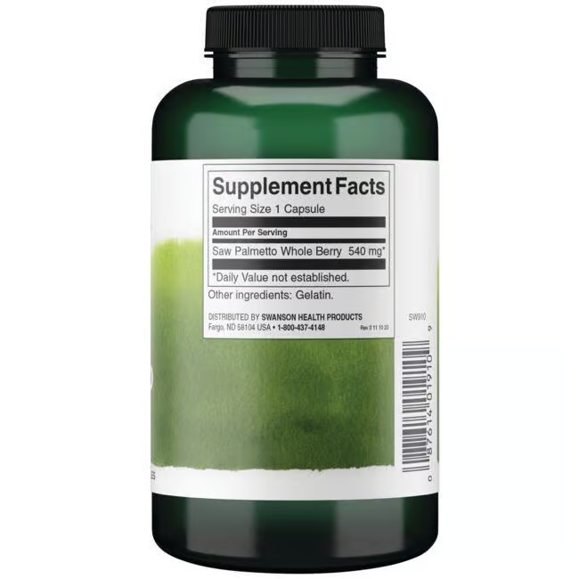 Saw Palmetto 540 mg 250 Cápsulas