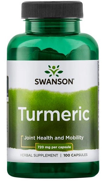 Swanson Turmeric - 720 mg 100 capsules provide antioxidant support for joint health and mobility.