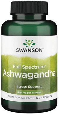 Thumbnail for Ashwagandha - 450 mg 100 capsules - front 2