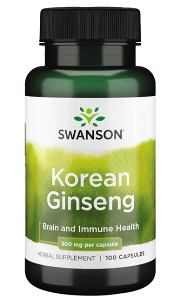 Korean Ginseng - 500 mg 100 capsules - front 2