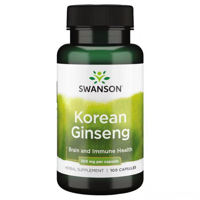 Ginseng Coreano 500 mg 100 Cápsulas