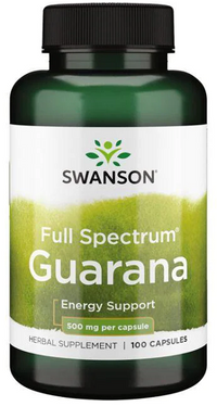 Thumbnail for Swanson Guarana - 500 mg 100 capsules energy support.