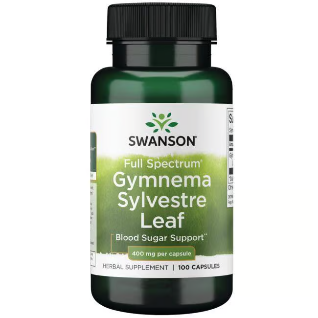 Folha de Gymnema Sylvestre 400 mg 100 Cápsulas