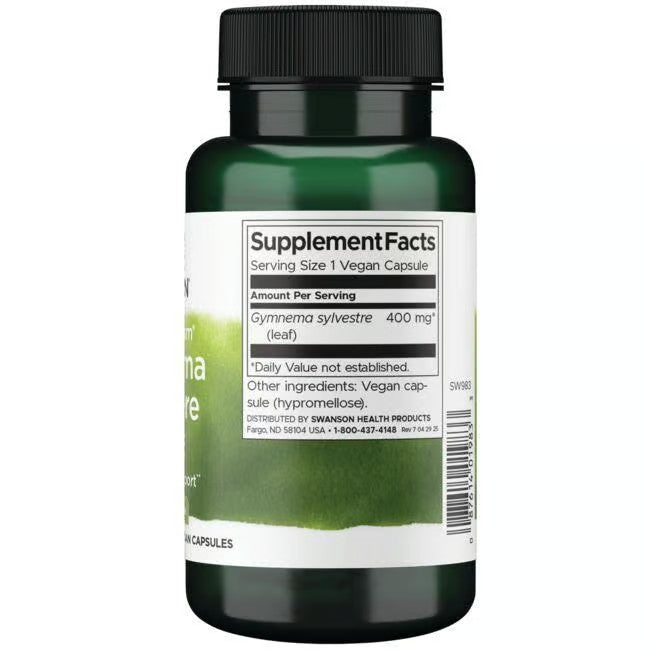 Gymnema Sylvestre Blad 400 mg 100 Capsules