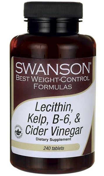 Lecithin, Kelp, B6, & Cider Vinegar - 240 tabs - front 2