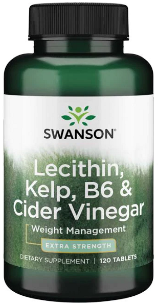 Lecithin, Kelp, B6, & Cider Vinegar - 120 tabs - front 2