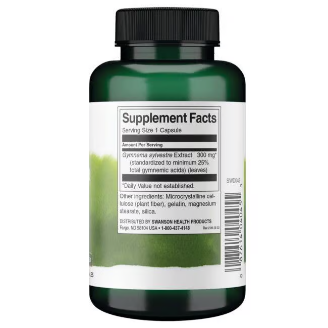 Extracto de Gymnema Sylvestre 300 mg 120 Cápsulas