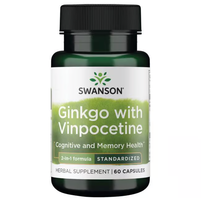 Ginkgo con Vinpocetina 60 Cápsulas