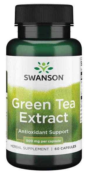 Swanson's Green Tea Extract - 500 mg 60 capsules.