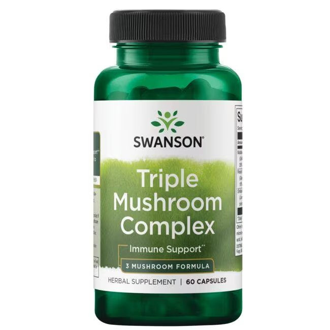 Triple Mushroom Complex 60 Capsules - 3 Mushroom Formula