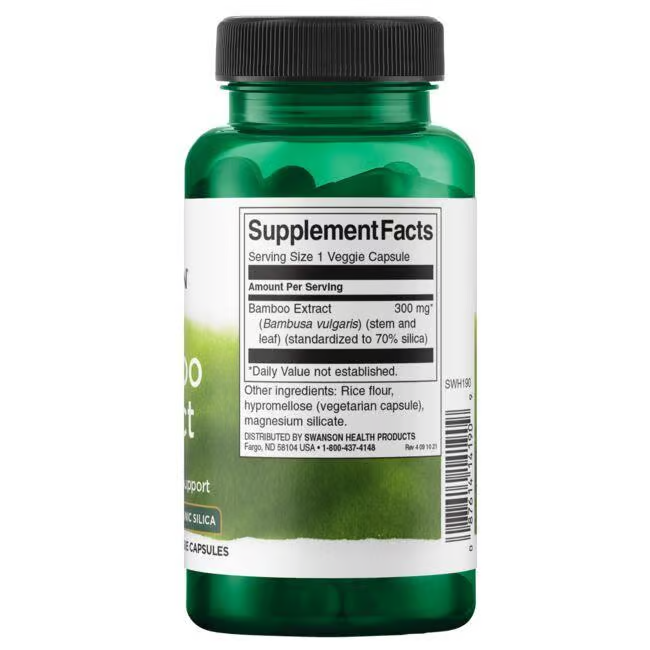 Extrato de Bambu 300 mg 60 Cápsulas Vegetais