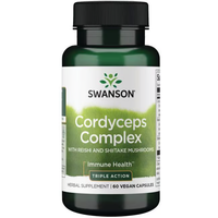 Thumbnail for Complexe de Cordyceps avec des champignons Reishi et Shiitake 60 capsules végétales