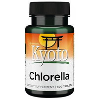 Thumbnail for Swanson Kyoto Brand - Chlorella 300 Tablets features an orange and green label with a torii gate, offering a superfood rich in chlorophyll to support your daily wellness.